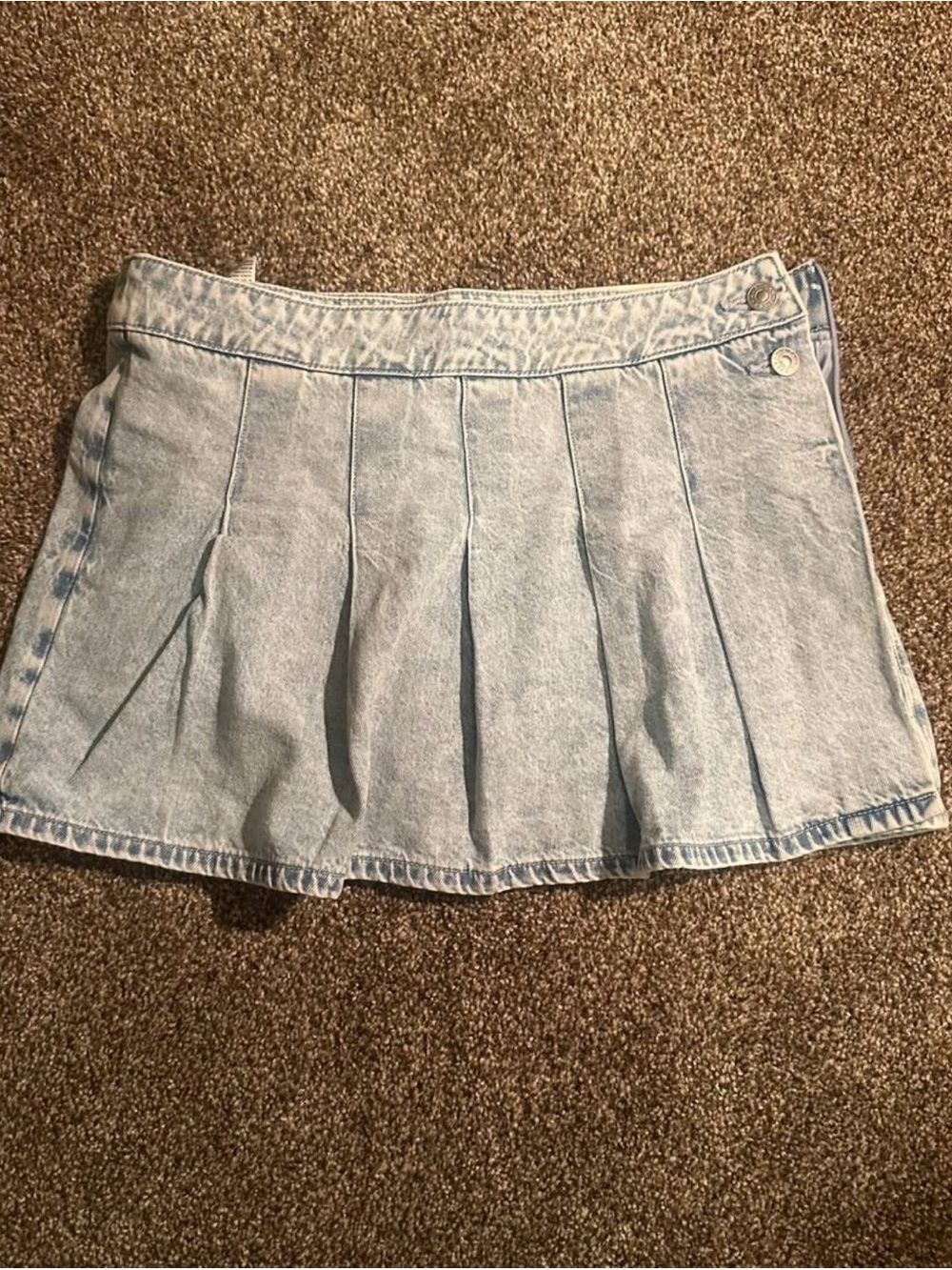 american eagle denim mini skirt